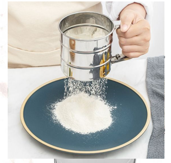 Handheld Stainless Steel Flour Shaker Mesh Flour Shifter