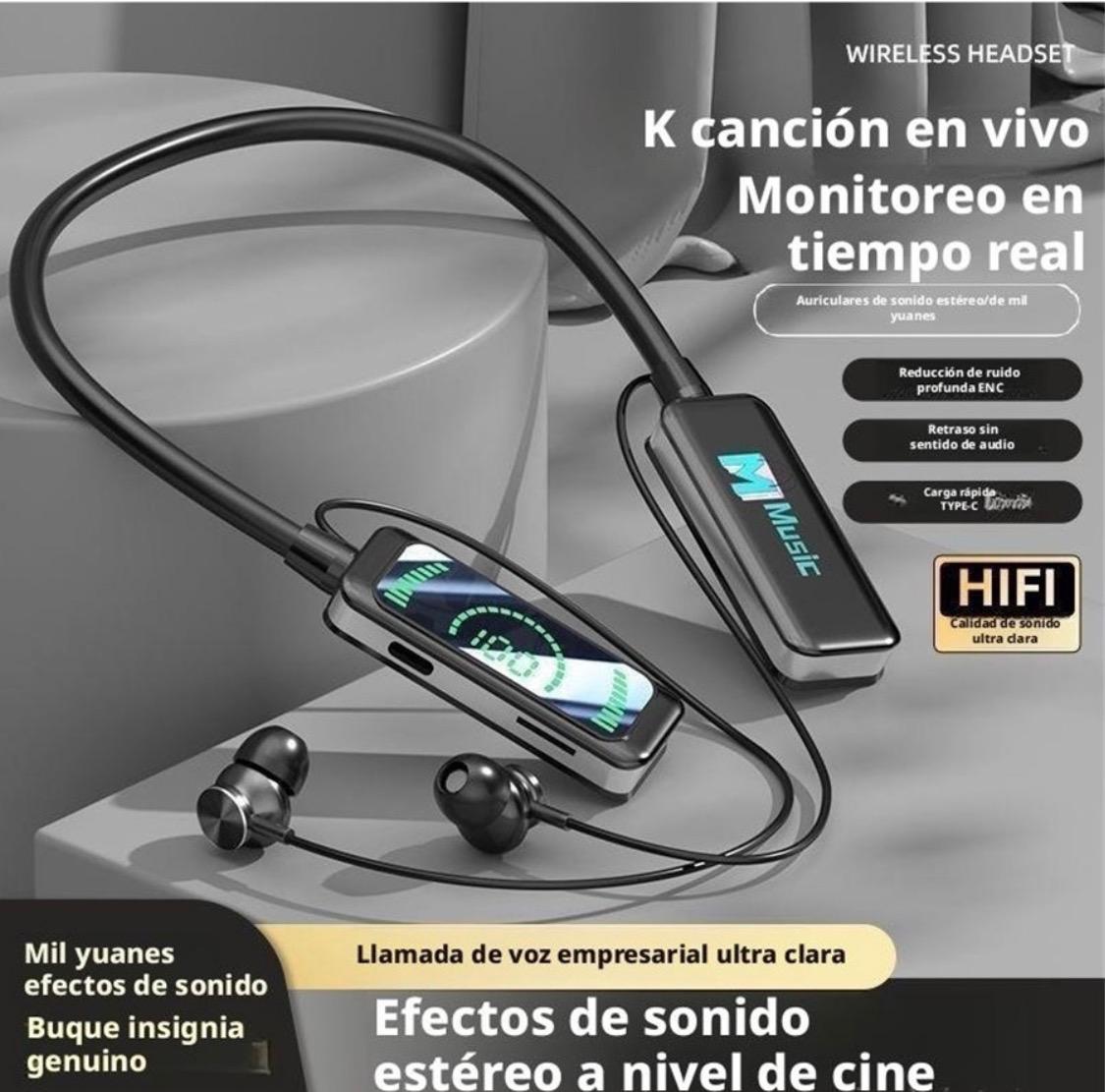 Bluetooth 5.2 Wireless Neckband Headphone